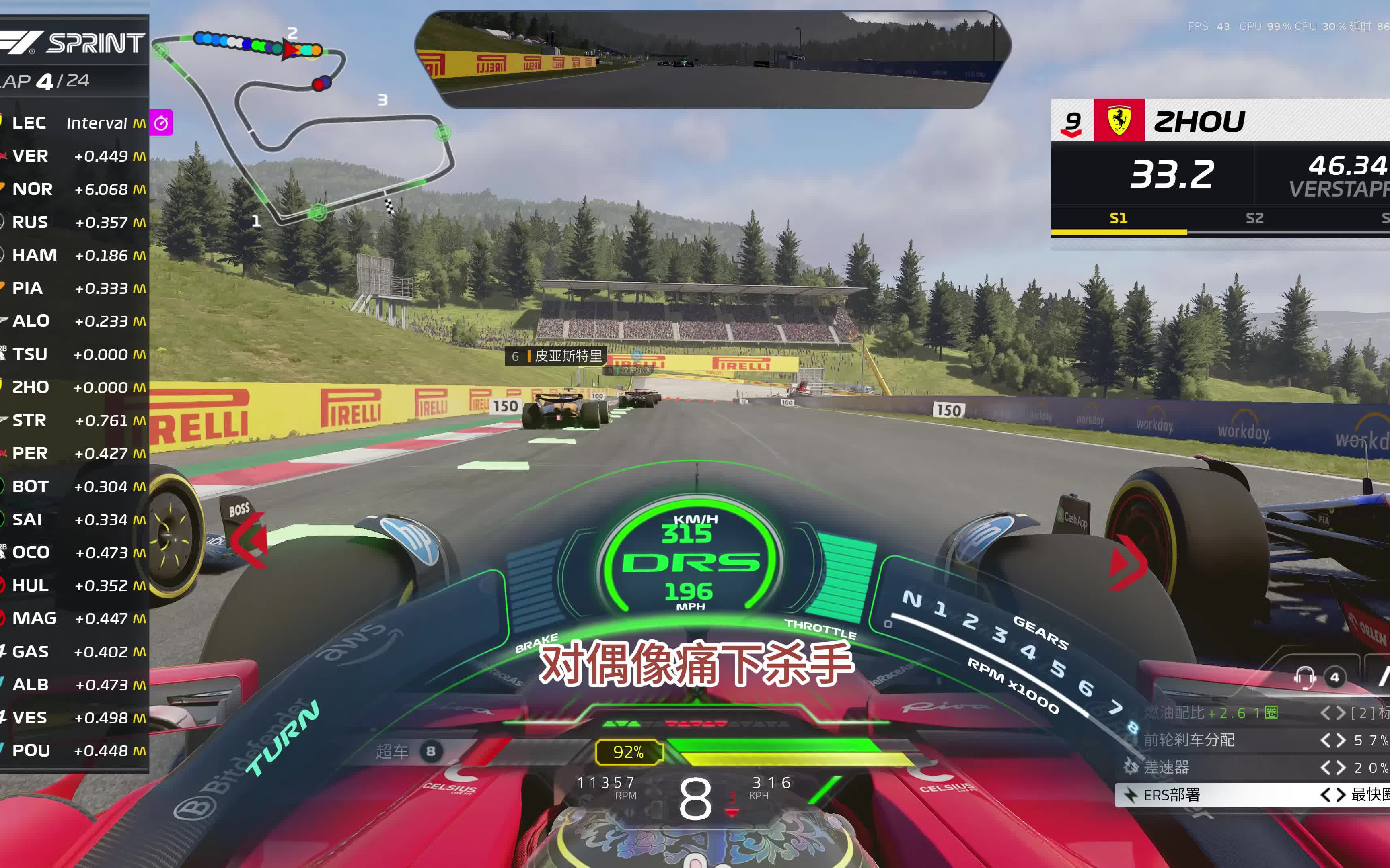 迈凯伦逆转红牛车队,周冠宇统治全场 迈凯伦逆转红牛车队,周冠宇统治全场